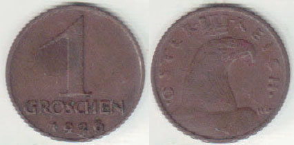 1926 Austria 1 Groschen A000660